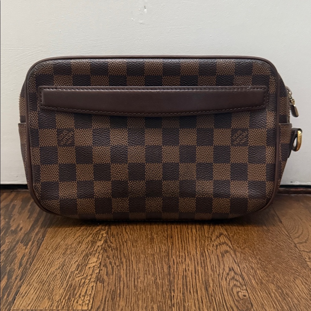 Authentic LV Damier Ebene Pochette Saint Paul N41219 Clutch bag W/Box G…